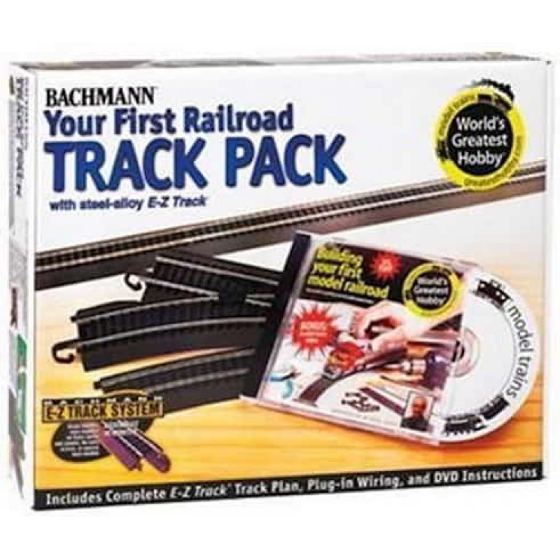 Bachmann E-Z Steel Alloy First Railroad Track Pack...