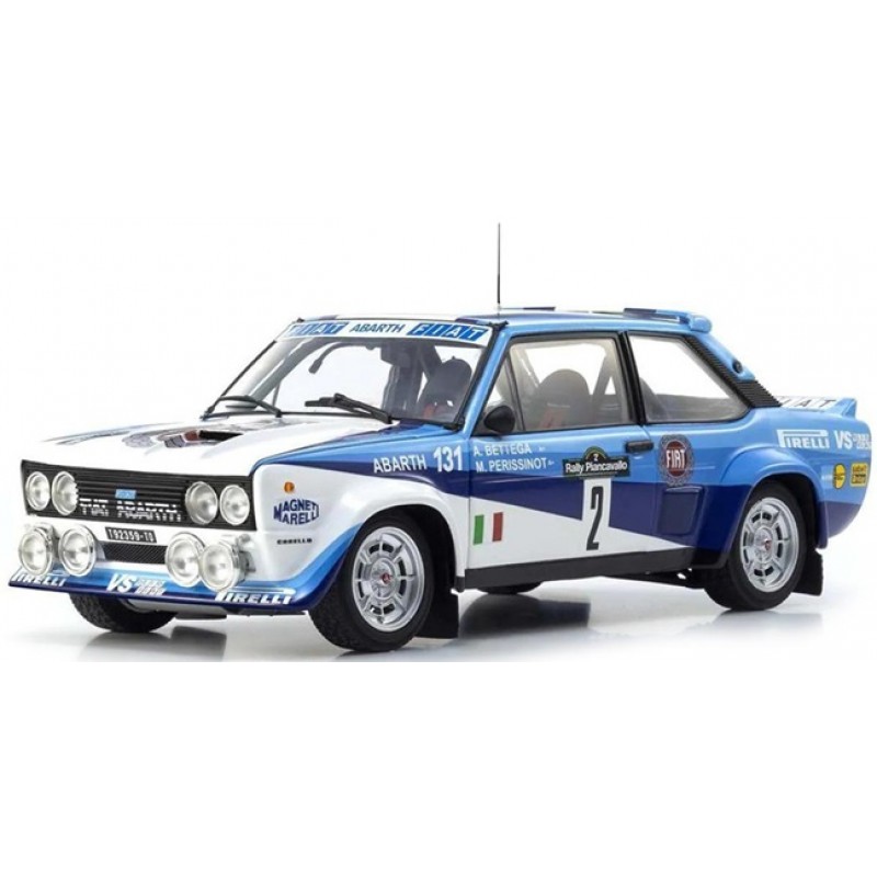 Kyosho 1/18 Fiat 131 Abarth 1981 Pian Cavallo Diec...