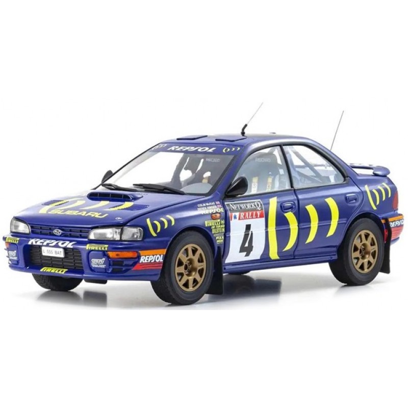 Kyosho 1/18 Subaru Impreza 1994 Race Diecast Model...
