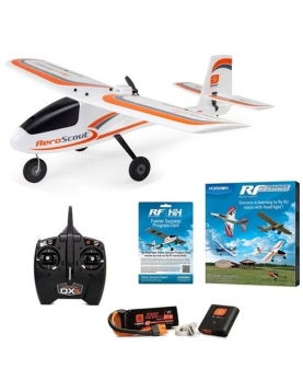 HobbyZone AeroScout S 2 1.1m RTF Trainer Electric Airplane (1033mm) RealFlight Trainer Success Program Ultimate Combo