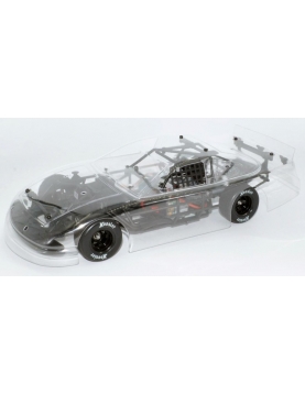 1RC Racing Asphalt Late Model 1/18 Brushless RTR 2WD Oval Racer (Clear) w/2.4GHz Radio, Battery &amp; USB Charger