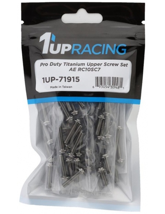 1UP Racing Team Associated RC10SC7 Pro Duty Titanium Upper Screws Set 103 1UP Racing Team Associated RC10SC7 Pro Duty Titanium Upper Screws Set 103