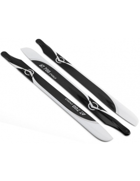Azure Power 700mm Pro Carbon Fiber Tri-Blade Main Blade Set (3)