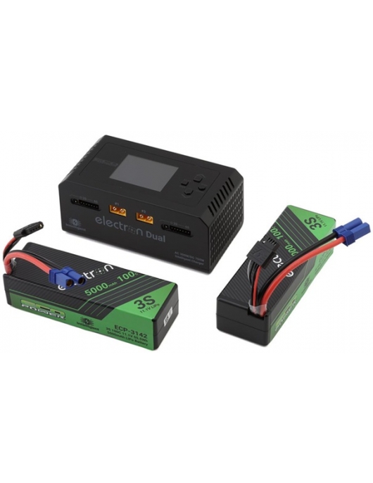 EcoPower Electron Dual Charger Bundle with 3S 5000mAh EC5 Batteries EcoPower Electron Dual Charger Bundle with 3S 5000mAh EC5 Batteries
