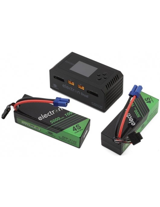 EcoPower Electron Dual Charger Bundle with 4S 5000mAh EC5 Batteries EcoPower Electron Dual Charger Bundle with 4S 5000mAh EC5 Batteries