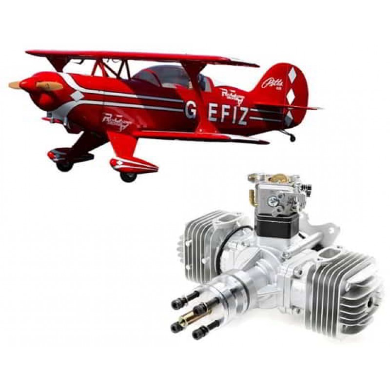 Hangar 9 Pitts S-2B 50-60cc with DLE 60cc Twin Eng...
