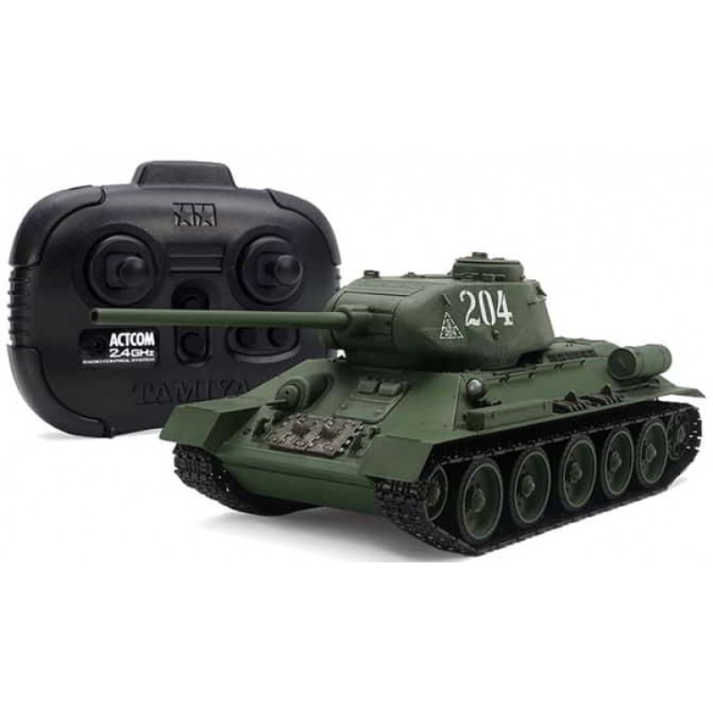 Tamiya 1/35 T-34-85 R/C Russian Medium Tank TAM482...