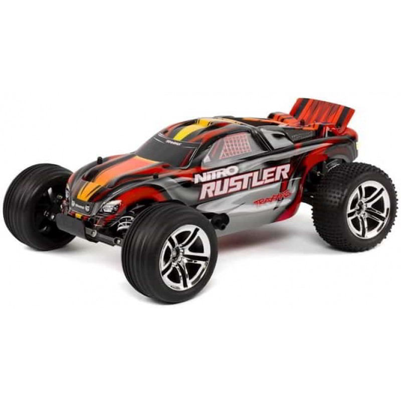 Traxxas Nitro Rustler 1/10 2WD with TSM (Red)