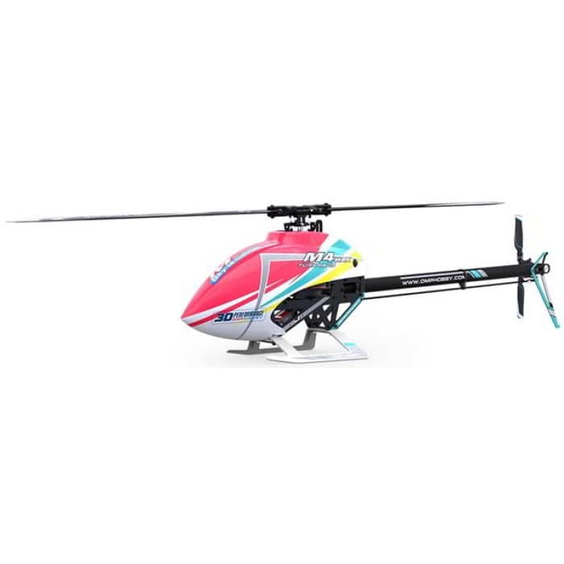 OMPHobby M4 Max 380 Electric Helicopter Kit (Pink)...